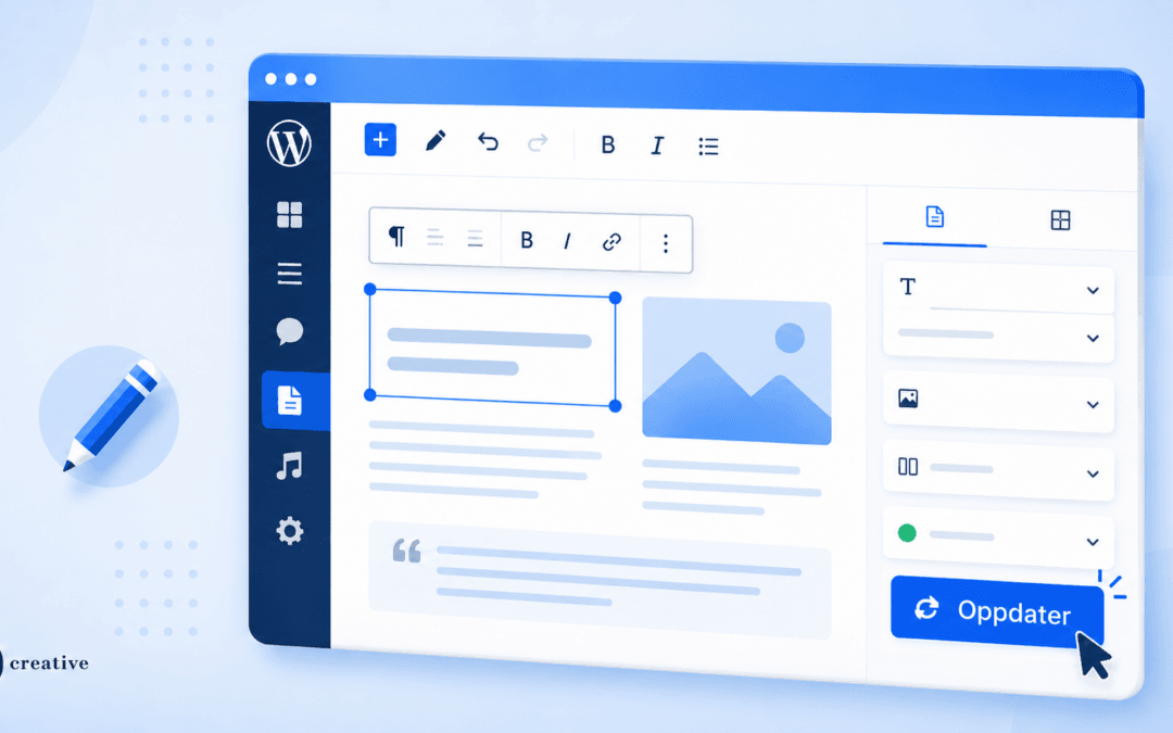 redigere side i WordPress
