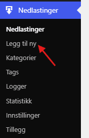 Legge til ny nedlasting i Simple Download Monitor.