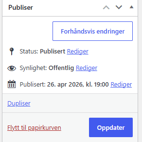 Velge kategori for nedlastbar fil i WordPress.